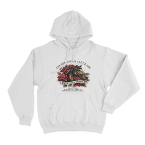 Celebrating 152 Years Kentucky Derby Unisex Hoodie White
