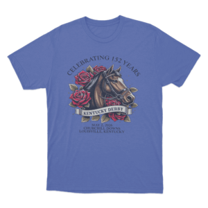 Celebrating 152 Years Kentucky Derby Unisex T Shirt Blue