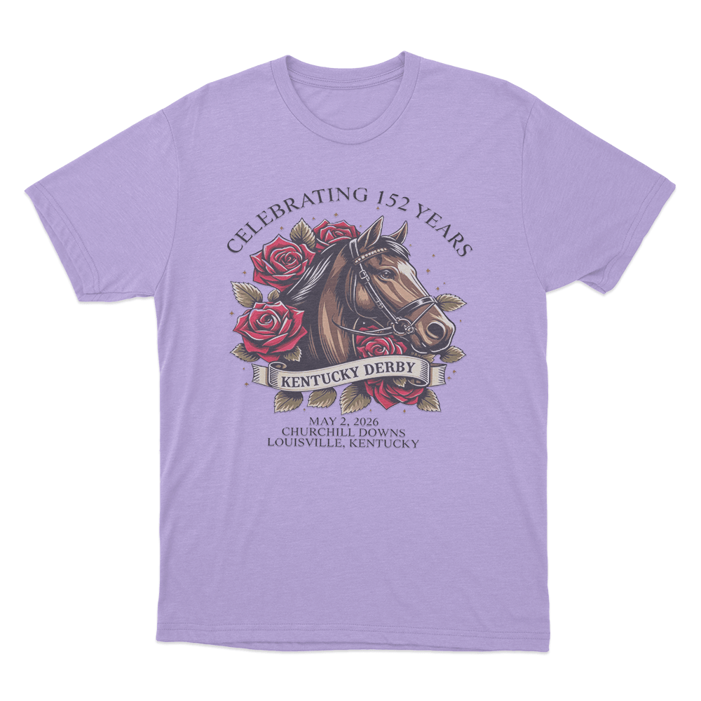 Celebrating 152 Years Kentucky Derby Unisex T Shirt Purple Celebrating 152 Years Kentucky Derby Unisex T Shirt Purple