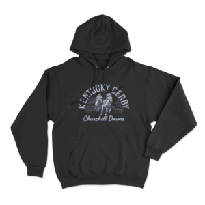 Kentucky Derby Churchill Downs Scene Unisex Hoodie Black