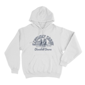 Kentucky Derby Churchill Downs Scene Unisex Hoodie White