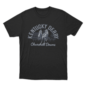 Kentucky Derby Churchill Downs Scene Unisex T Shirt Black