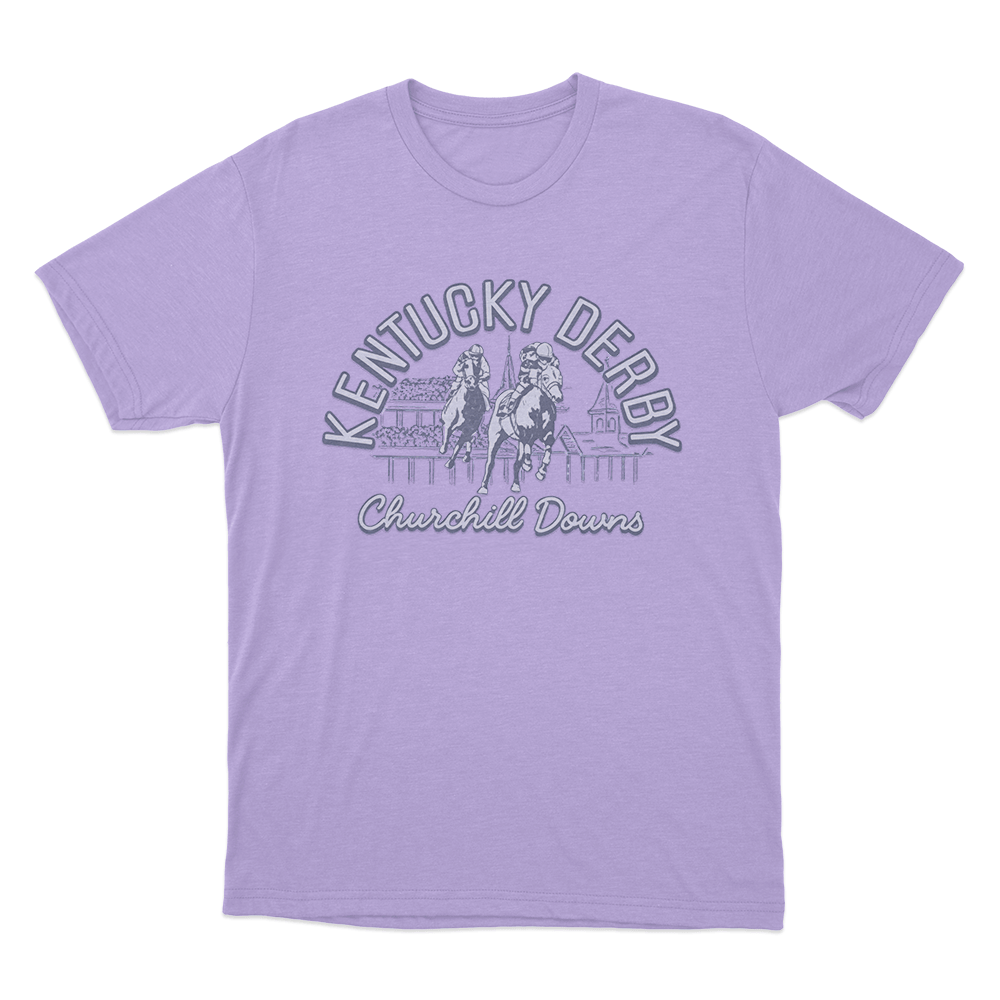 Kentucky Derby Churchill Downs Scene Unisex T Shirt Purple Kentucky Derby Churchill Downs Scene Unisex T Shirt Purple