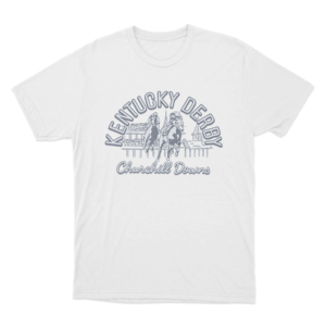 Kentucky Derby Churchill Downs Scene Unisex T Shirt White