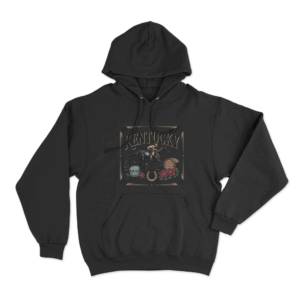 Kentucky Horse Racing Jockey Unisex Hoodie Black