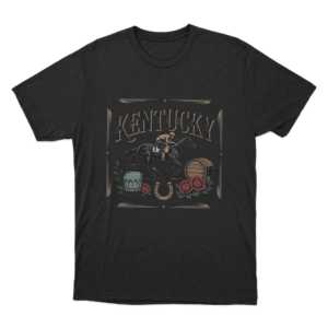Kentucky Horse Racing Jockey Unisex T Shirt Black