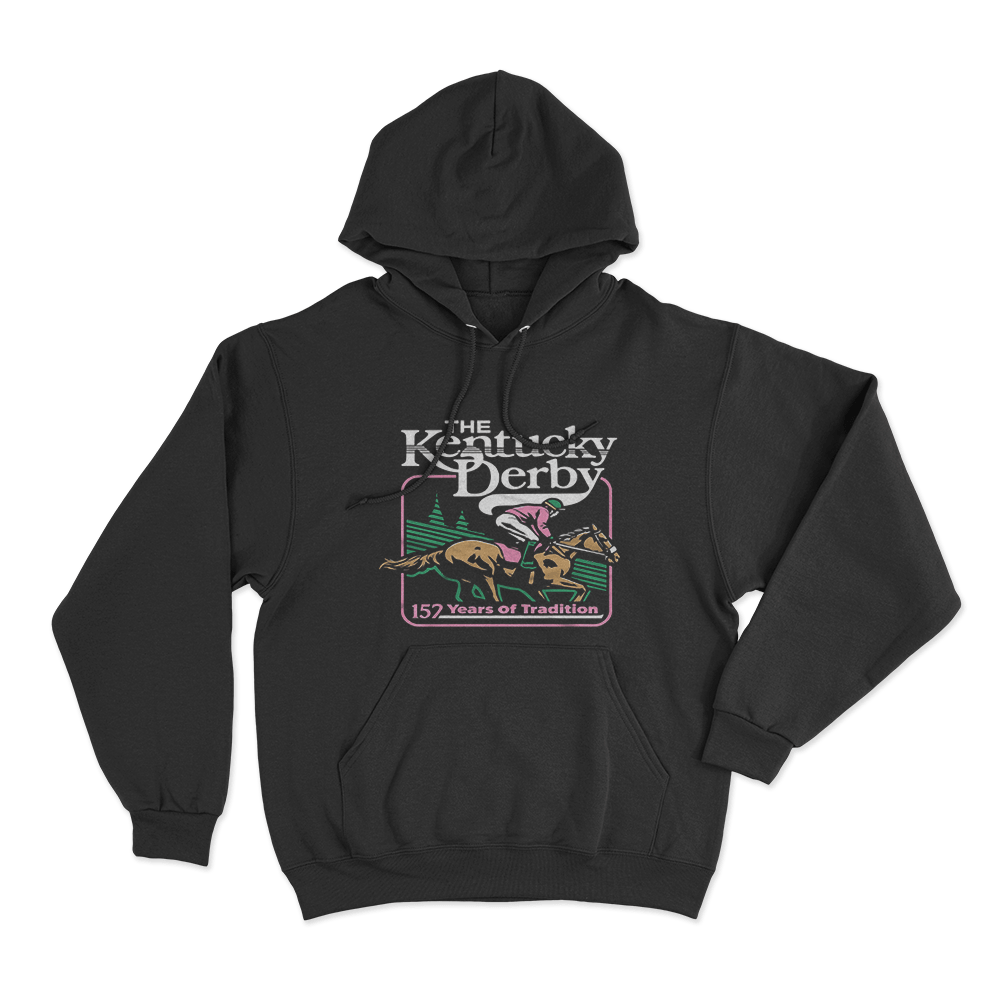 The Kentucky Derby 152 Tradition Unisex Hoodie Black The Kentucky Derby 152 Tradition Unisex Hoodie Black
