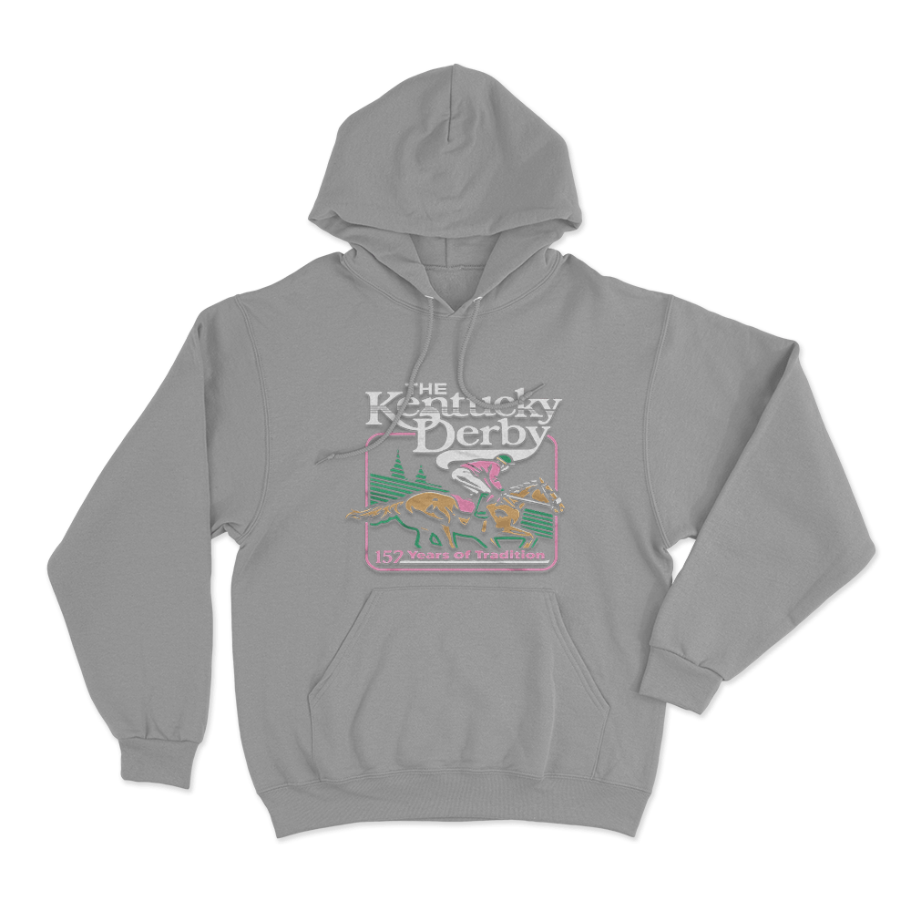 The Kentucky Derby 152 Tradition Unisex Hoodie Grey The Kentucky Derby 152 Tradition Unisex Hoodie Grey
